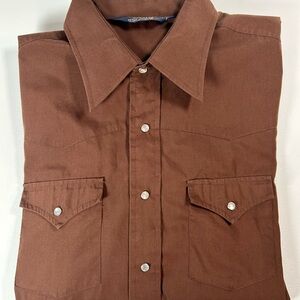 Men's Lariat Brown Western Vintage Shirt